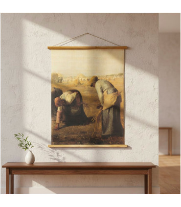 Décoration murale tapisserie jute les glaneuses 80x2x100cm