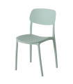 Chair green plastic 42x40x79cm