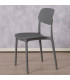 Chair grey plastic 42x40x79cm