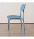 Chaise en plastique bleu 42x40x79cm