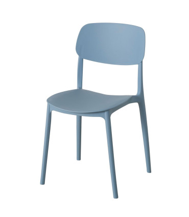 Chaise en plastique bleu 42x40x79cm