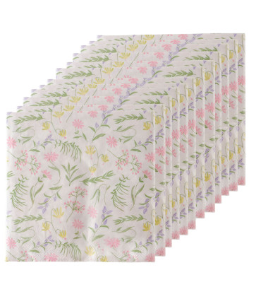 Set of 20 table paper napkins 33x33cm
