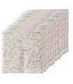 Set of 20 table paper napkins 16.5x16.5cm
