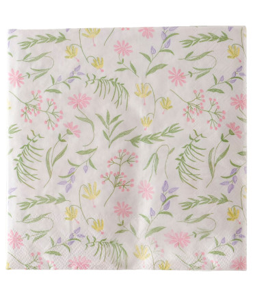 Set of 20 table paper napkins 33x33cm