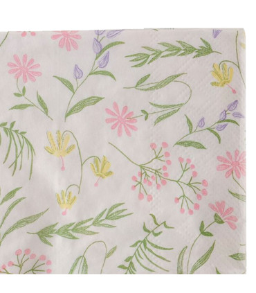 Set of 20 table paper napkins 33x33cm