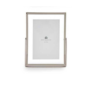 Photo Frame silver metal and glass 13x18cm