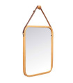 Suspended Mirror Bamboo 41x33cm