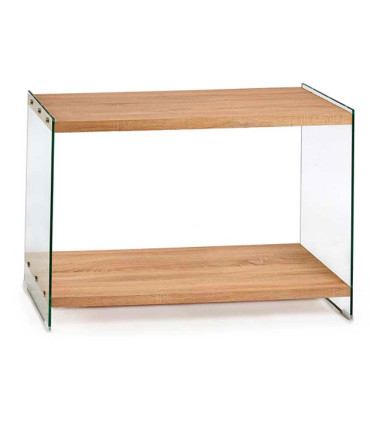 Coffee Table Wood and glass 120x40x76cm
