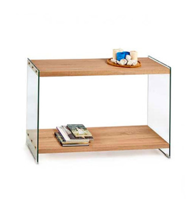Coffee Table Wood and glass 120x40x76cm