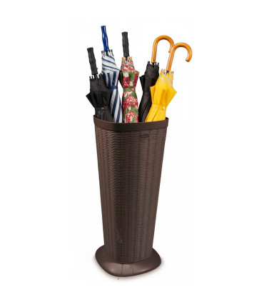 Chrome Metal Round Umbrella Stand 21x21x50cm