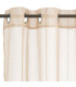 Rideau voilage à Œillets beige 140x260cm