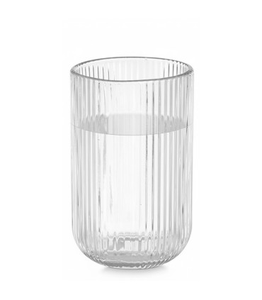 Set de 6 gobelets à eau en verre strié 43cl