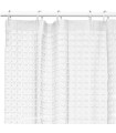 Rideau de douche plastique transparent à carreaux 180x180cm