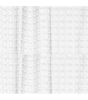 Rideau de douche plastique transparent à carreaux 180x180cm