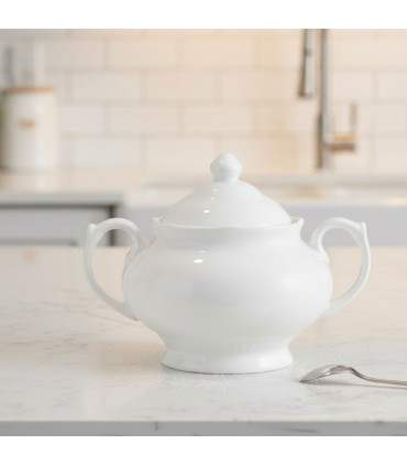 Sugar Bowl white porcelain 350ml