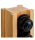Porte capsules rotatif en bambou pour grandes capsules 11x11x30.5cm