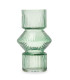 Design Vase green glass 10.5x10.5x17.5cm