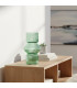 Design Vase green glass 10.5x10.5x17.5cm