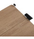Table roulante pliable blanc et bois 68x40x70cm