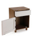 Night Stand wood and white 40x30x53cm