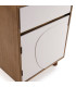 Night Stand wood and white 40x30x53cm