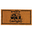 Paillasson coco étroit happy camper 50x25x1.5cm