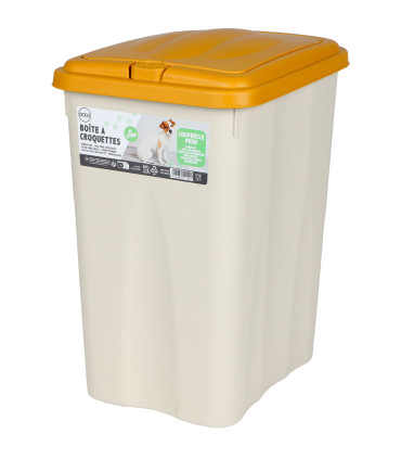 Boîte à croquettes avec couvercle push 21L