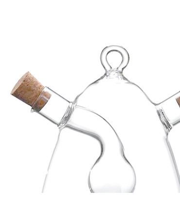 Oil + Vinegar Bowl Transparent Glass