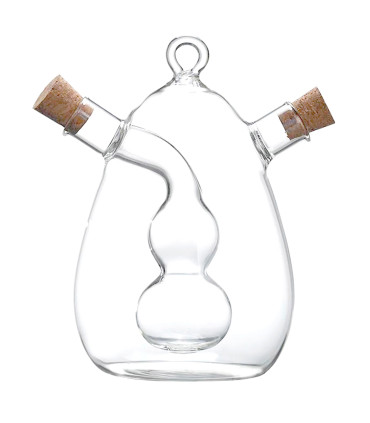 Oil + Vinegar Bowl Transparent Glass