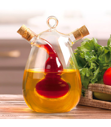 Oil + Vinegar Bowl Transparent Glass