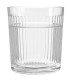 Set de 6 verres à eau en verre strié 26.5cl