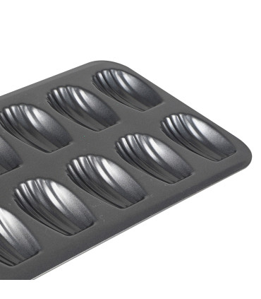 Moule à madeleines plaque 12 madeleines 39x22x2cm