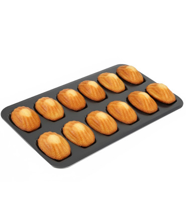 Moule à madeleines plaque 12 madeleines 39x22x2cm