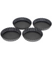 Set de 4 moules à tartelettes 12x12x2cm
