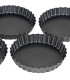 Set de 4 moules à tartelettes 12x12x2cm