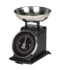 Kitchen Scale Metal Chrome and Black 15x18.5x17cm