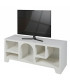 Meuble de télévision design blanc niches 120x40x50cm