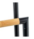 Black Metal Towel Holder 37x20x79cm