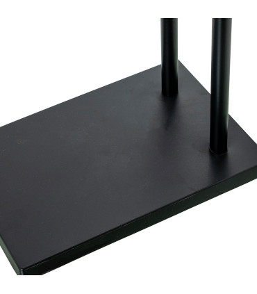 Black Metal Towel Holder 37x20x79cm