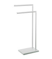 White Metal Towel Holder 37x20x79cm