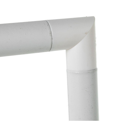 White Metal Towel Holder 37x20x79cm