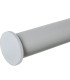 Porte serviette sur pied en métal blanc 2 bras 37x20x79cm