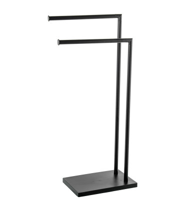 Black Metal Towel Holder 37x20x79cm