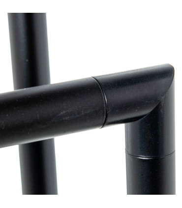 Black Metal Towel Holder 37x20x79cm