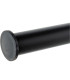 Black Metal Towel Holder 37x20x79cm