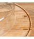 Wood Cake Stand with glass bell 30x30x19cm