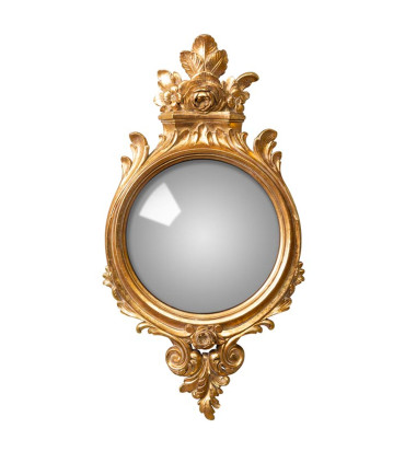 Round Wall Mirror Polyresin Convex