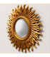 Wall mirror gold polyresin Convex 22.5x43cm