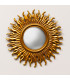 Wall mirror gold polyresin Convex 22.5x43cm