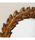 Wall mirror gold polyresin Convex 19x19cm
